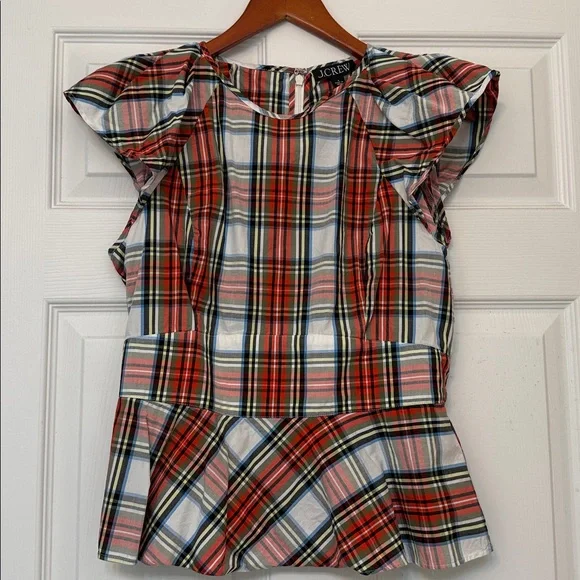 J. Crew Peplum Blouse - Picture 2 of 7